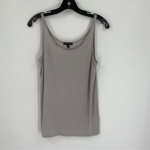 Eileen Fisher Light Gray Silk Camisole Tank Top Blouse size M